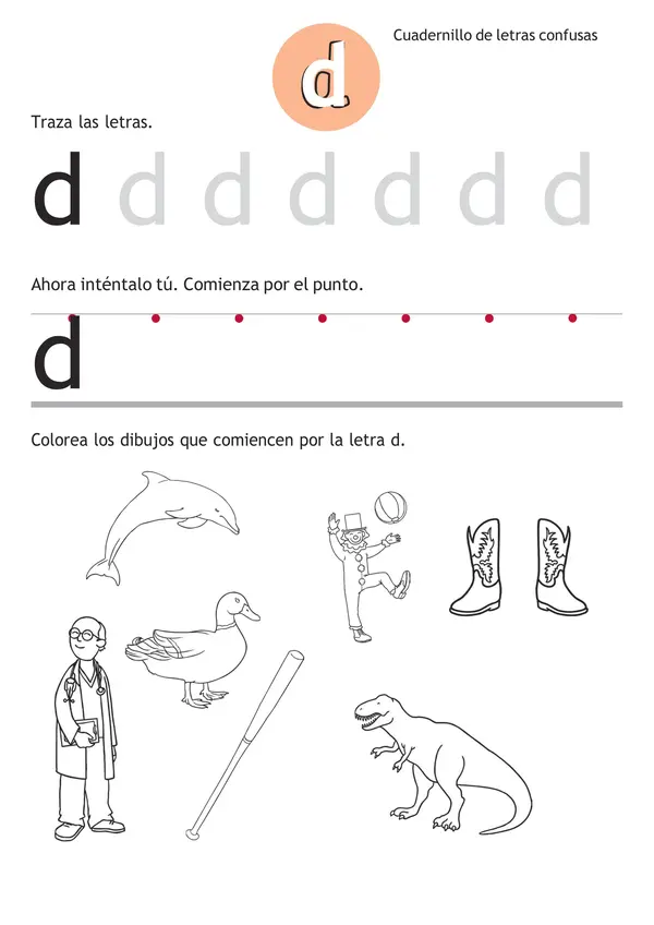 Cuadernillo Letras Confusas B D Profe Social