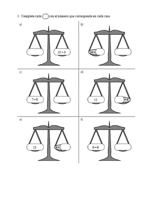 Guia Igualdad En Oraciones Numericas Segundo Basico Matematicas Hot