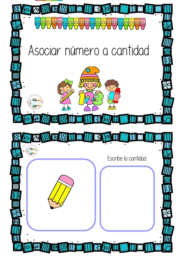 Asociar Numero A Cantidad Del 1 Al 9 Profe Social