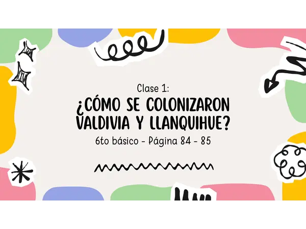 Colonización de Valdivia y Llanquihue 