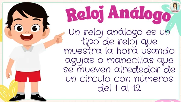 La hora en reloj análogo