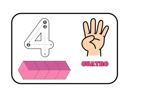 Laminas números del 1 al 10 