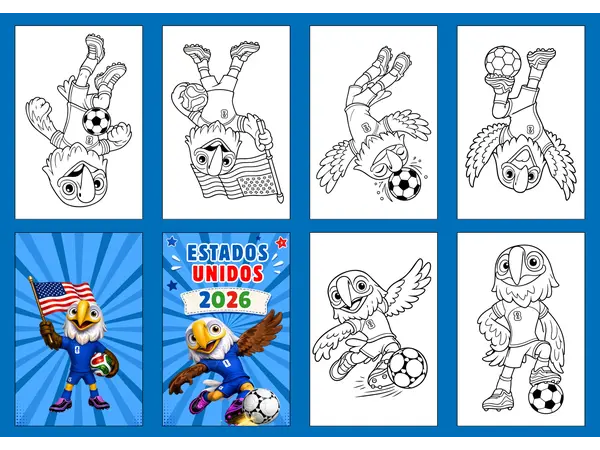 Mini Libro Armable Estados Unidos Mundial 2026 | Actividad Imprimible
