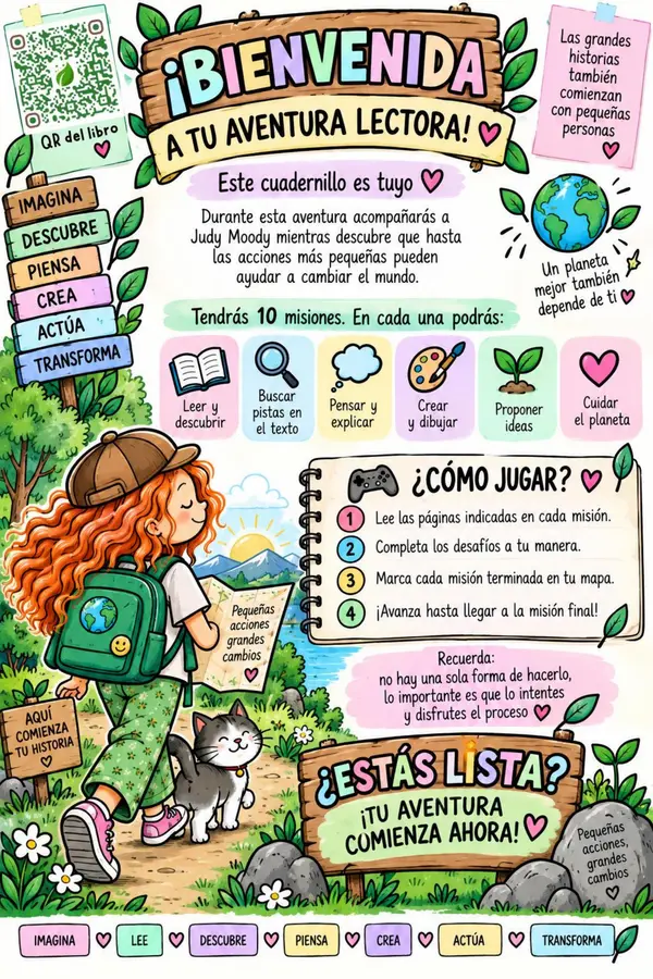 Cuadernillo lectura acompañada -  Judy Moody salva el planeta 🌎
