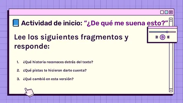 Clase: Intertextualidad