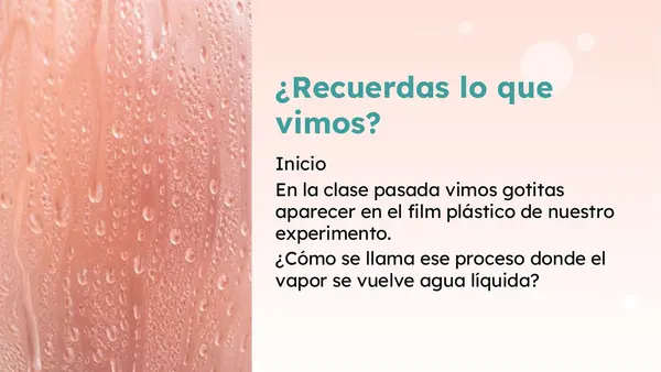 Clase 5 Lección 6 Unidad 3 "El ciclo del agua" 2° Básico
