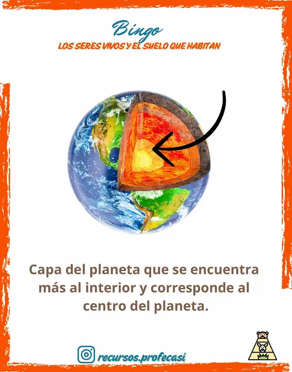 BINGO LOS SERES VIVOS Y EL SUELO QUE HABITAN