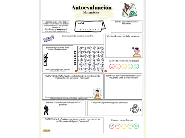 Autoevaluación matemática segundo medio