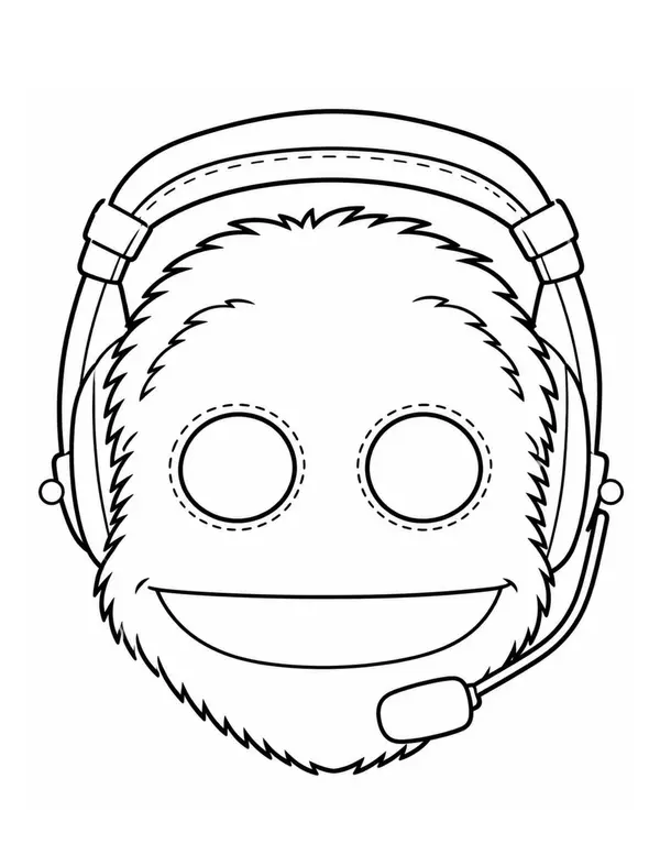 Máscaras para colorear personajes de 31 minutos.