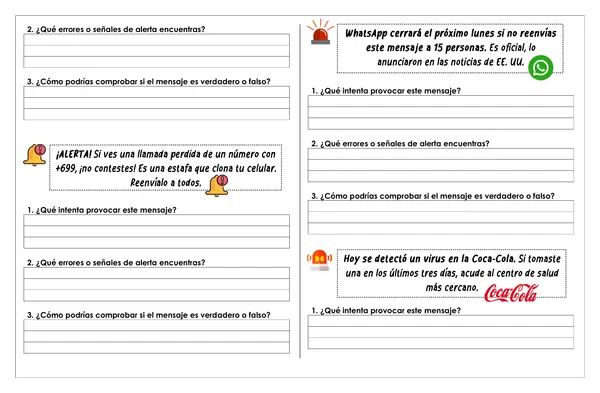Guía de trabajo - Análisis de mensajes virales