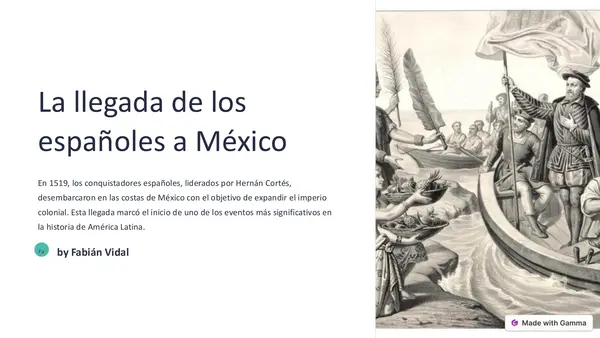 Llegada de los españoles a méxico