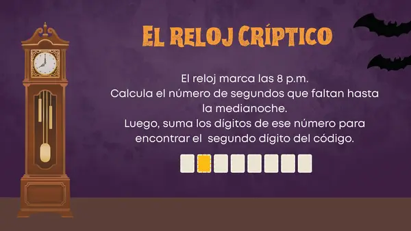 Escape room matemático de Halloween