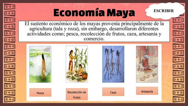 Economía y religión (Maya y Azteca) 4° Básico