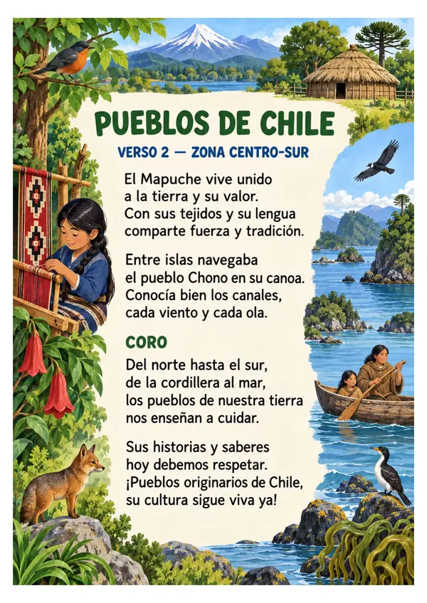 Canción "Pueblos de Nuestra Tierra"