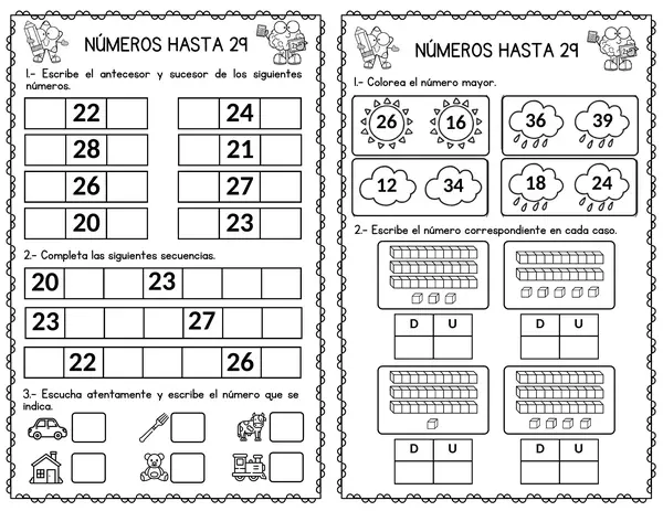Matemática - 1° Básico - Números hasta el 50