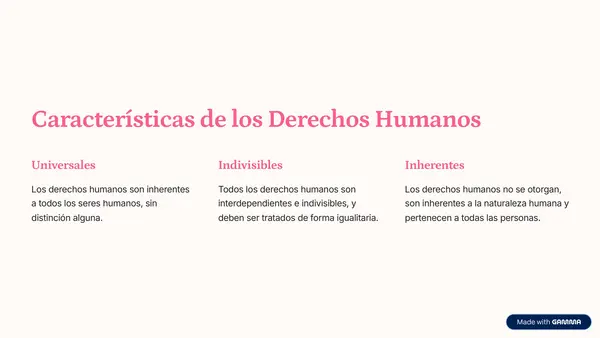 Los Derechos Humanos