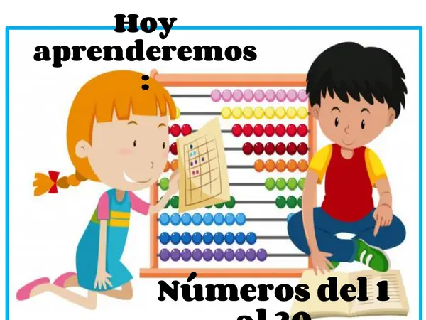 Contemos números del 1 al 20.