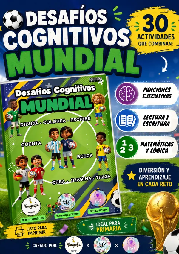 Desafíos Cognitivos en el Mundial (30 actividades)