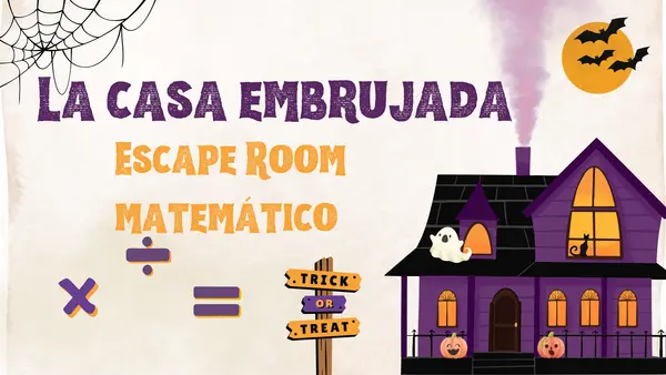 Escape room matemático de Halloween