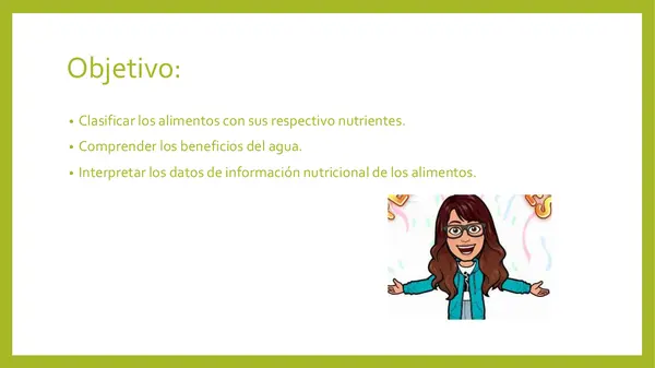 Agua y etiqueta nutriconales