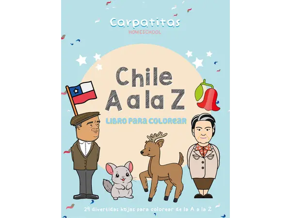 Libro para colorear de Chile A a la Z | PDF Para Imprimir