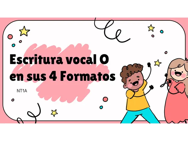 Pepe enseña la escritura vocal O