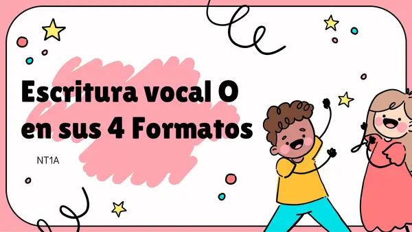 Pepe enseña la escritura vocal O