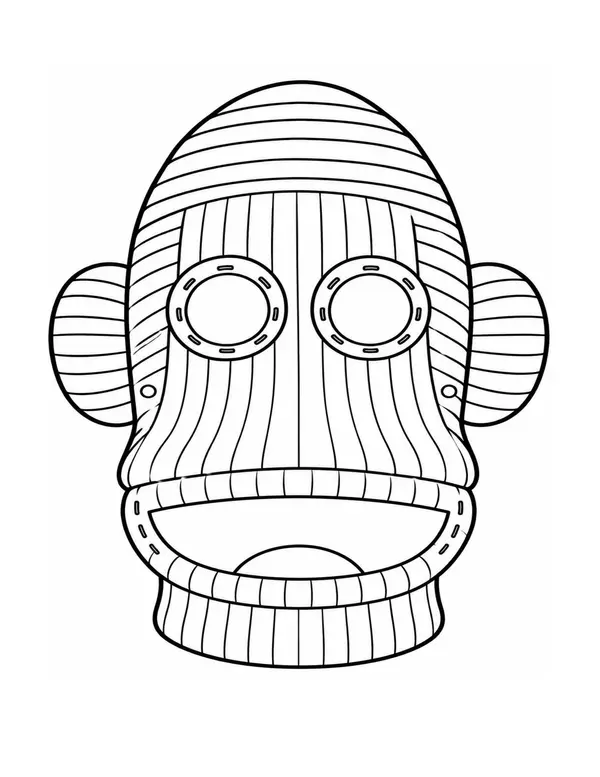 Máscaras para colorear personajes de 31 minutos.