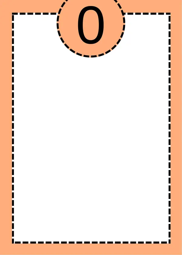 Tarjetas numéricas de dinosaurios