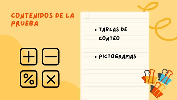 1ero básico matemática pictogramas y tablas de conteo