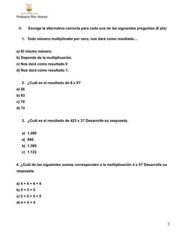 Prueba matemática