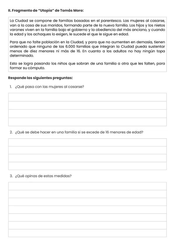 HOJA DE TRABAJO HUMANISMO