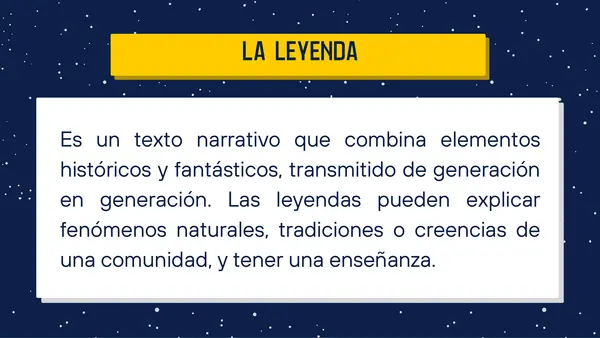 LA LEYENDA - 5TO BÁSICO: "La fiura"
