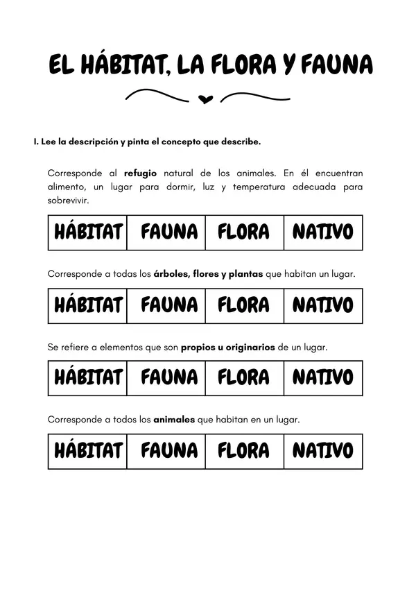 Hábitat, flora y fauna