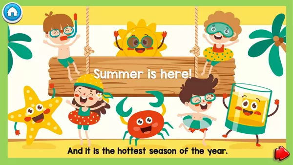 Interactive PowerPoint: Seasons Summer | Verano en inglés