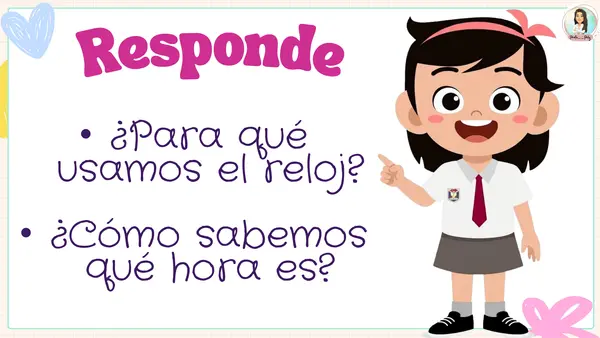 La hora en reloj análogo