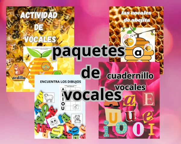 paquete de materiales las vocales