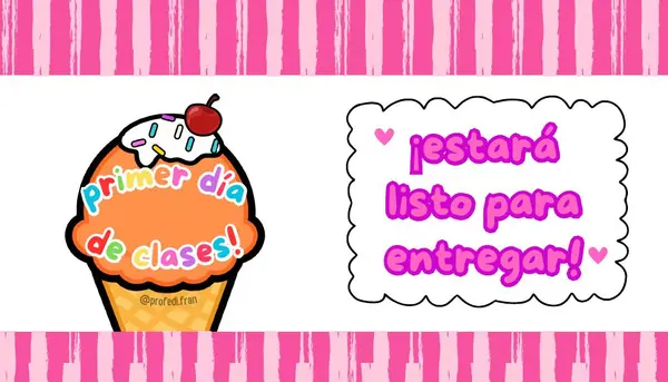 Souvenir ¡Primer Día de Clases!