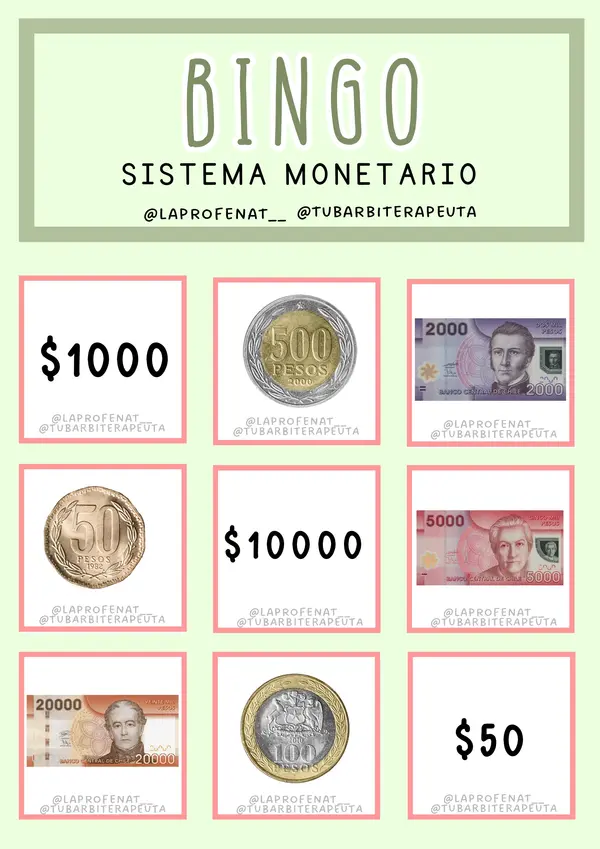 BINGO SISTEMA MONETARIO CHILE ft. tubarbiterapeuta