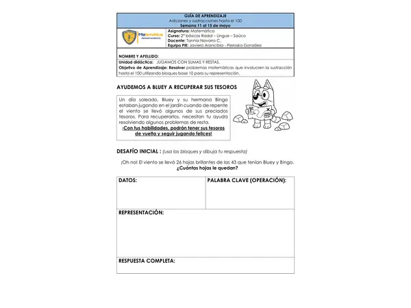 Sustracciones con bloques base 10
