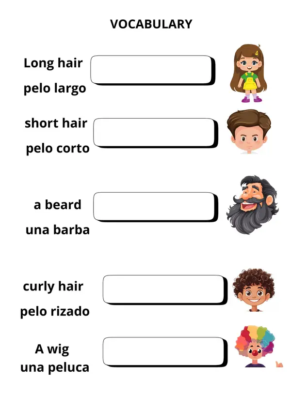 GUIA INGLES SHE HAS, HE HAS, DESCRIPCION