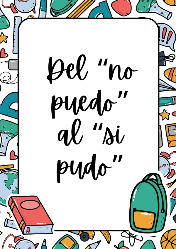 Del no puedo al si puedo