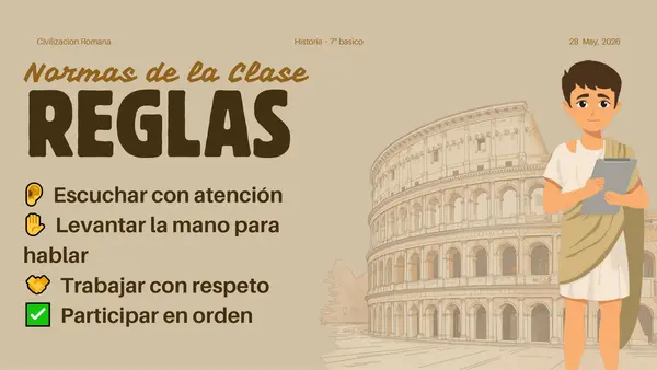 Civilización Romana, Historia – 7° básico