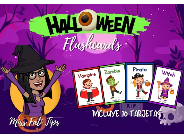 Halloween Flashcards (Tarjetas de vocabulario de Halloween)