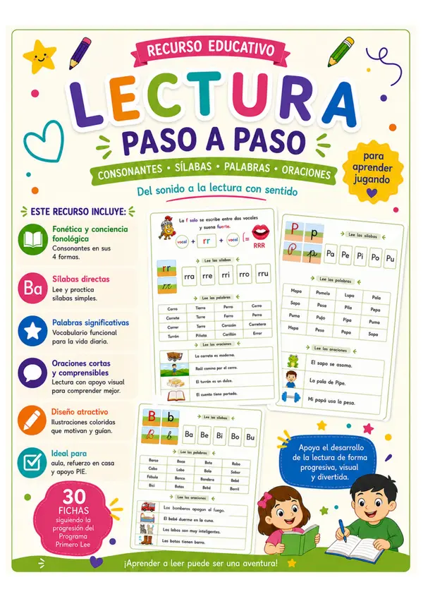 Material complementario de lectura (Alineado a la secuencia de Primero Lee)