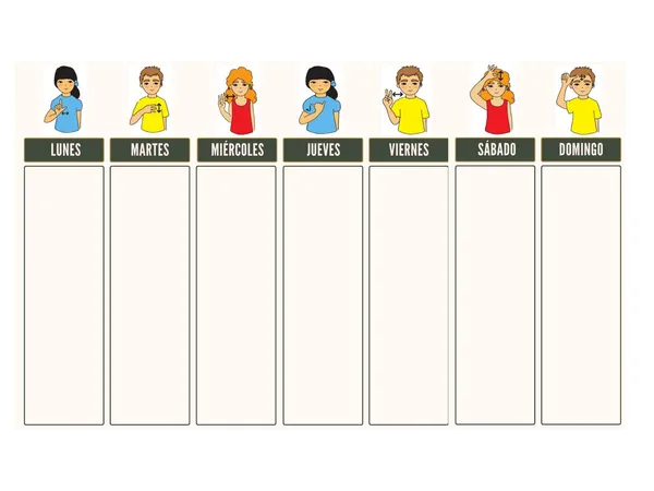 Calendario semanal  LSCH