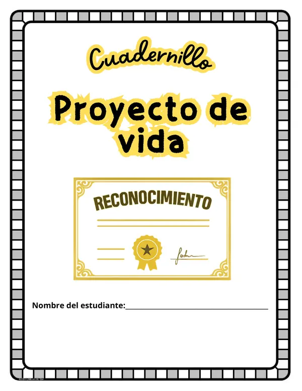 Cuadernillo: Proyecto de vida