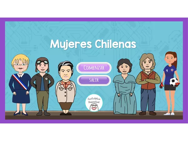PowerPoint Interactivo Mujeres Chilenas Destacadas