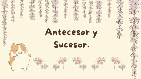 Antecesor y Sucesor