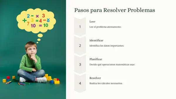 🧮 Tercero Básico - "Resolución de Problemas Matemáticos: Paso a Paso" - Unidad 4 ✏️✨
